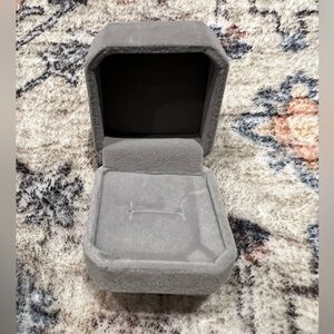 Gray Velvet Jewelry Box